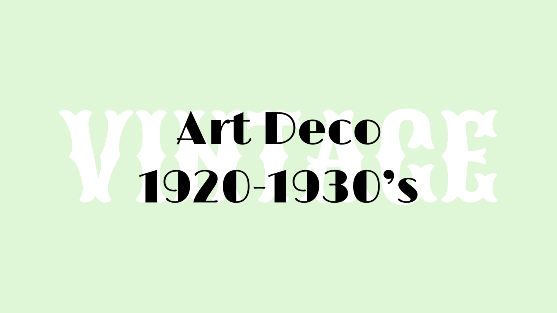 VINTAGE Art Deco – TRAVELLING MADELEINE