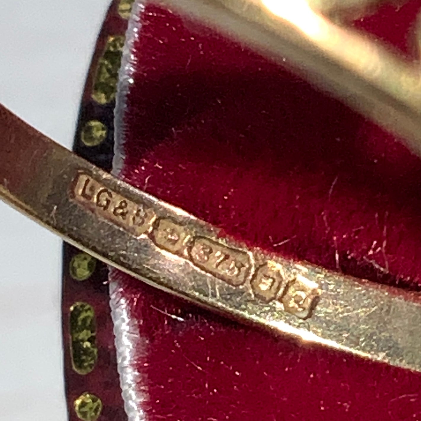 VINTAGE 9ct Gold Onyx Double Heart Ring ヴィンテージ 9金ゴールド オニキス ダブルハートリング