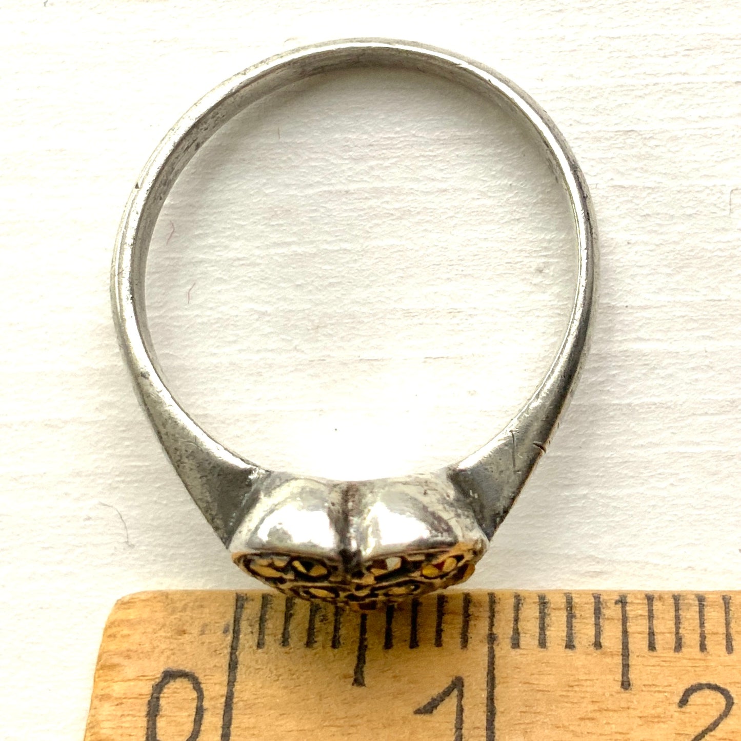 VINTAGE Silver Marcaiste Heart Ring ヴィンテージ シルバー マーカサイト ハート リング