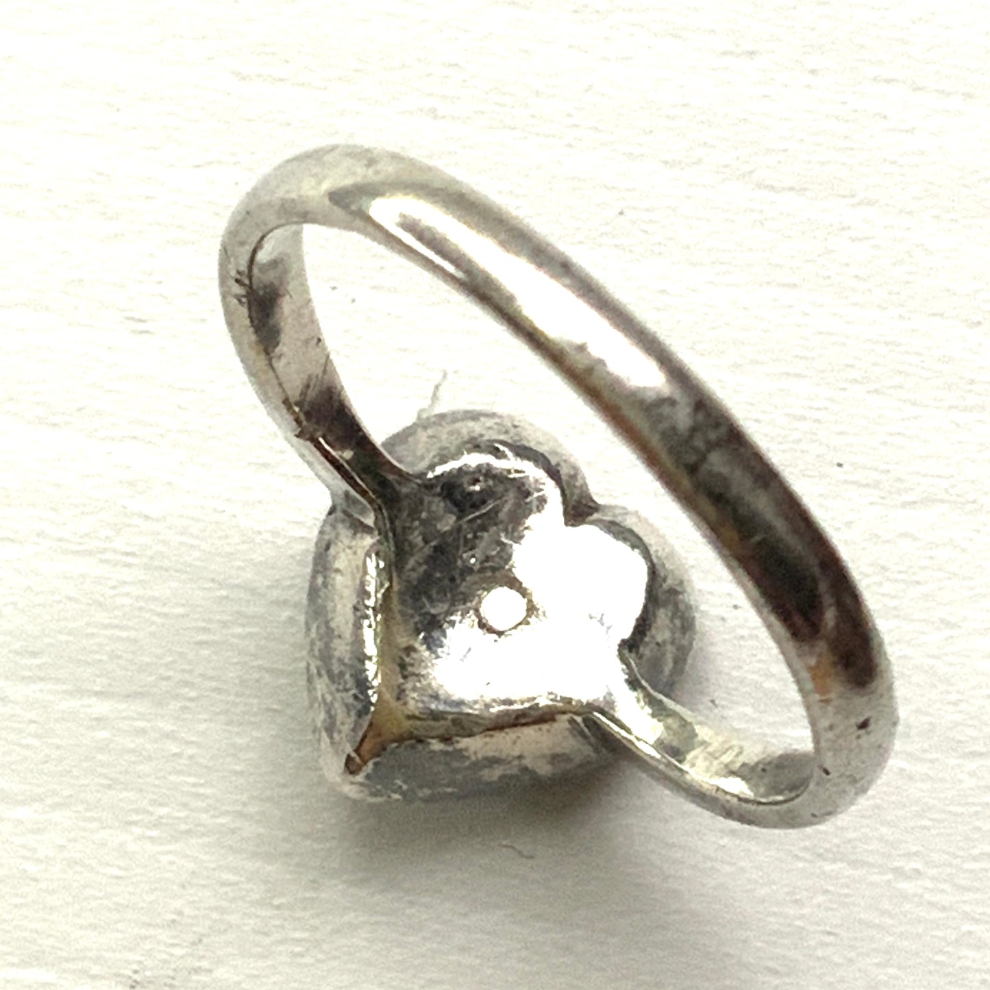 VINTAGE Silver Marcaiste Heart Ring ヴィンテージ シルバー マーカサイト ハート リング