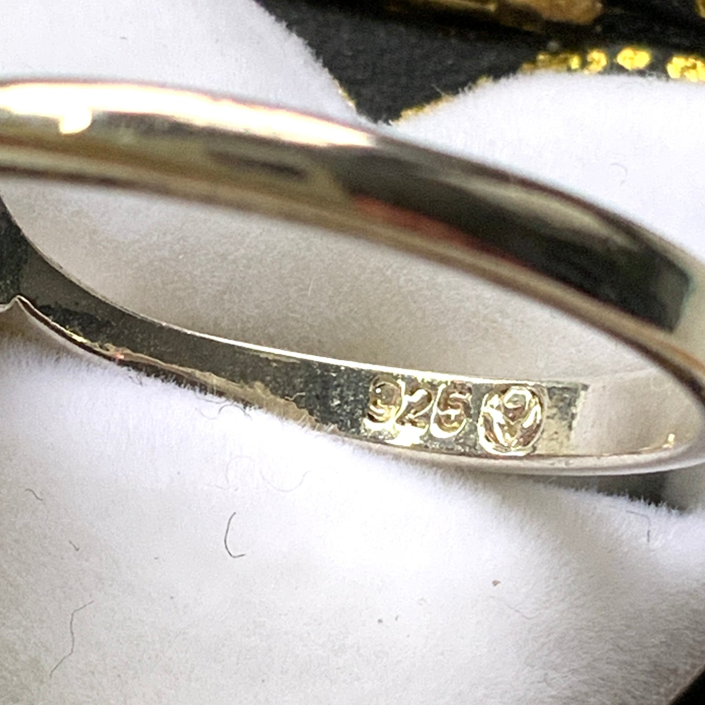 VINTAGE Silver Three Pink Heart-Shaped Stones Clover Design Ring ヴィンテージ シルバーリング ハート型ピンクストーン クローバー