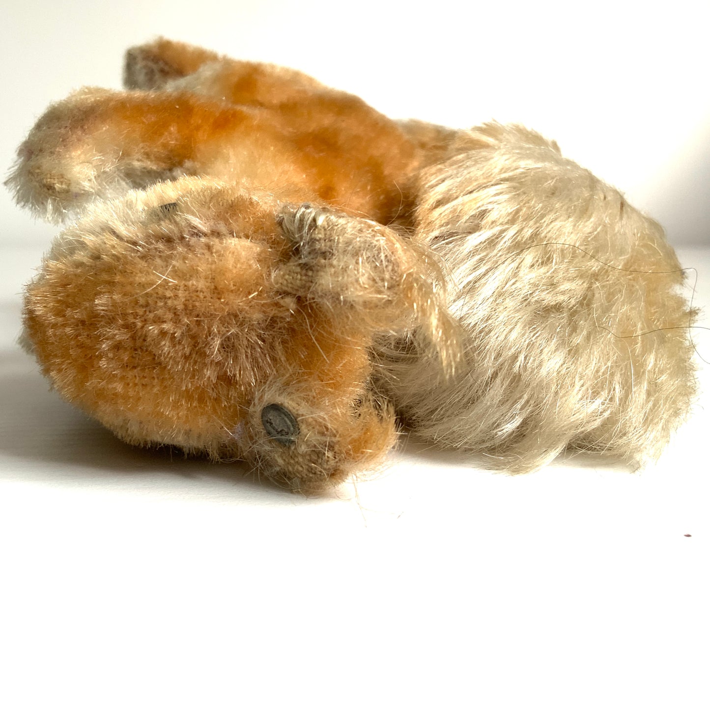 An adorable Steiff squirrel with a sweet, expressive face. とっても愛らしい表情の、シュタイフのリスのぬいぐるみ。