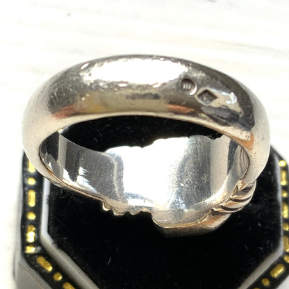 VINTAGE Handshake Silver Ring