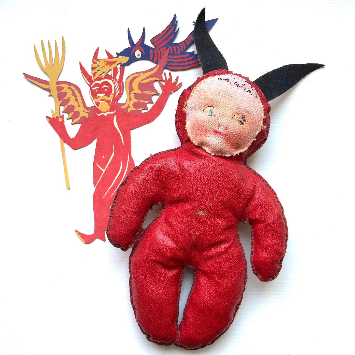 VINTAGE 1920's Red Devil Doll