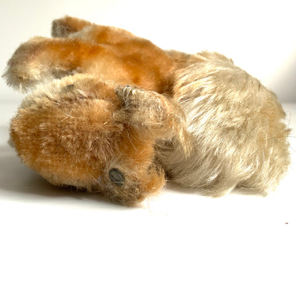 An adorable Steiff squirrel with a sweet, expressive face. とっても愛らしい表情の、シュタイフのリスのぬいぐるみ。 
