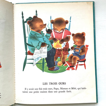 VINTAGE 1953 "Les Trois Ours et Autres Contes" - Illustrated by Jackie Peller & Manon Iessel