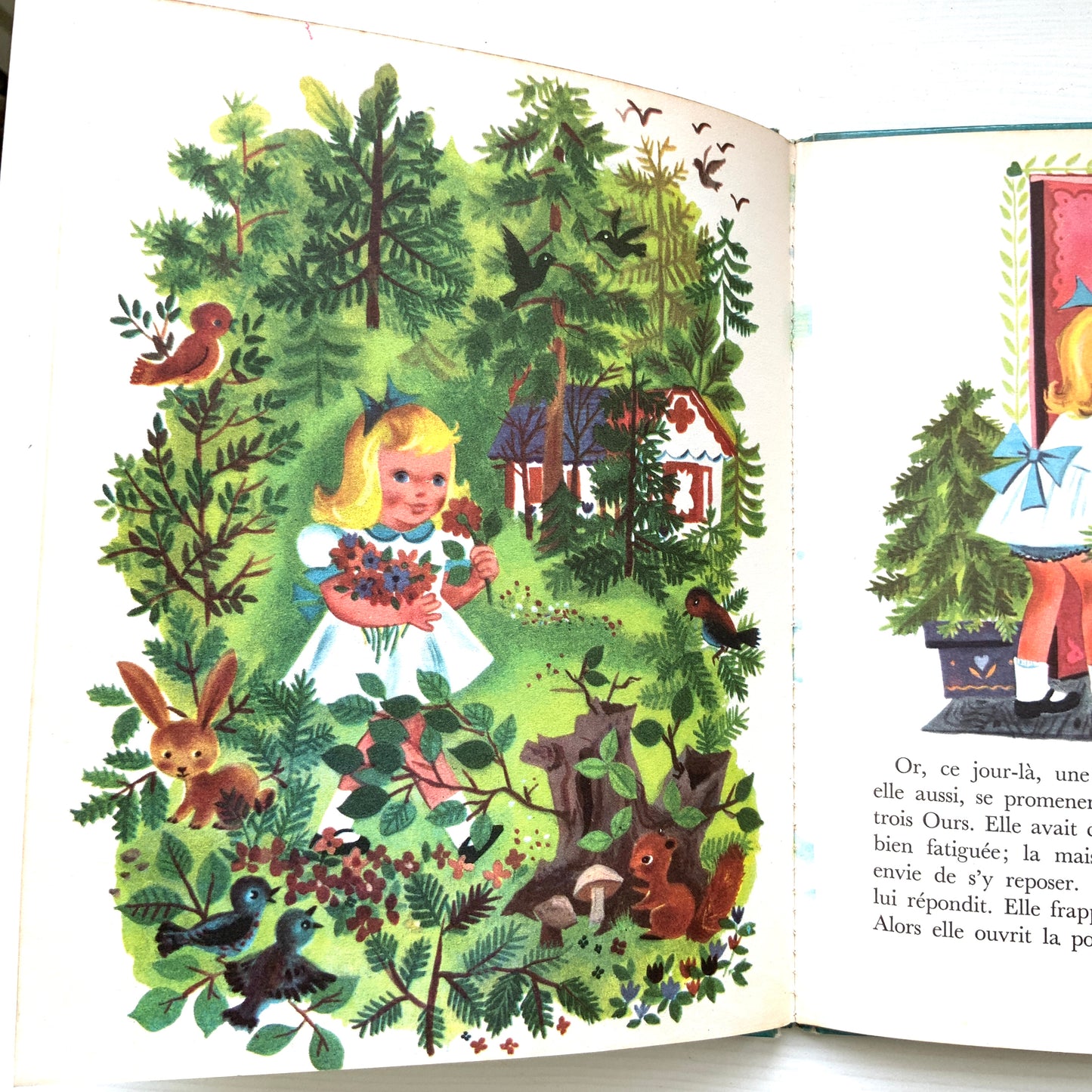 VINTAGE 1953 "Les Trois Ours et Autres Contes" - Illustrated by Jackie Peller & Manon Iessel