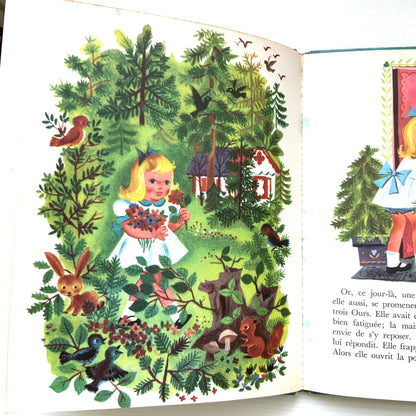 VINTAGE 1953 "Les Trois Ours et Autres Contes" - Illustrated by Jackie Peller & Manon Iessel
