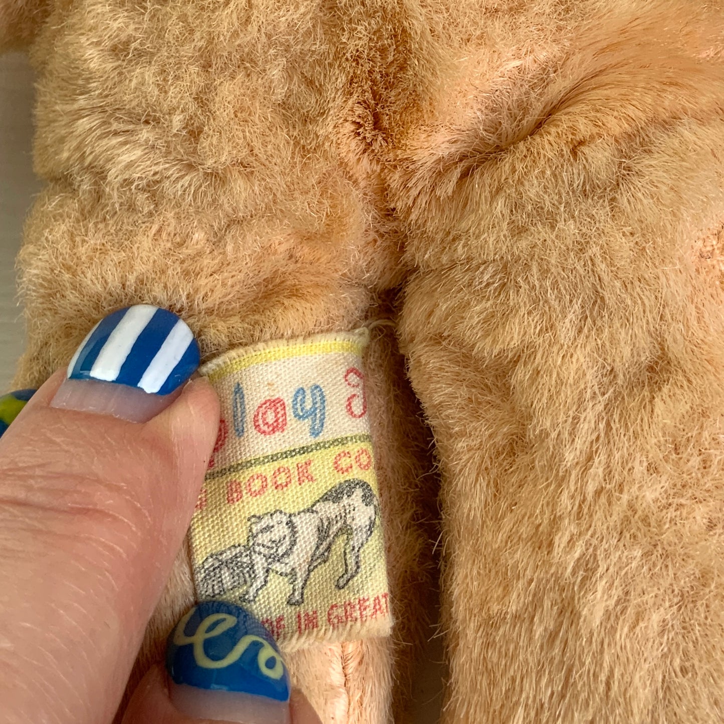 A charming small vintage teddy bear by Dean’s Rag Book Co.  ディーンズ・ラグ・ブックカンパニーの、小さなビンテージテディベア。 